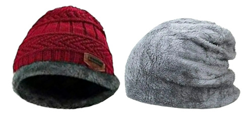 Touca Gorro Inverno Masculina Feminina Forrada Pelúcia Frio