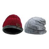 Touca Gorro Inverno Masculina Feminina Forrada Pelúcia Frio