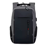 Mochila De Gran Capacidad Antirrobo Para Laptop Cargador Usb