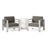 Conjunto Sillones Exteriores Aluminio Cape Coral Con Mesa La