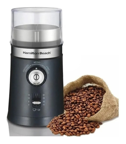 Moedor De Café Hamilton Beach Elétrico Inox Automático 127 V