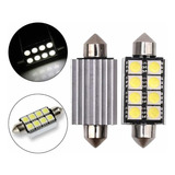 2x Foco Interior Domo Led 6k 12v T11 42mm  6413 6429 211 212