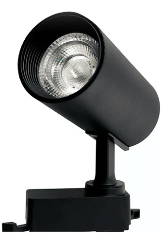 Luminária Spot De Trilho Led 15w 6500k Preto Bivolt