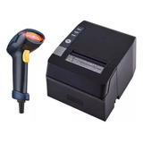 Impresora Pos Térmica 80mm Usb+lector Código De Barra Laser