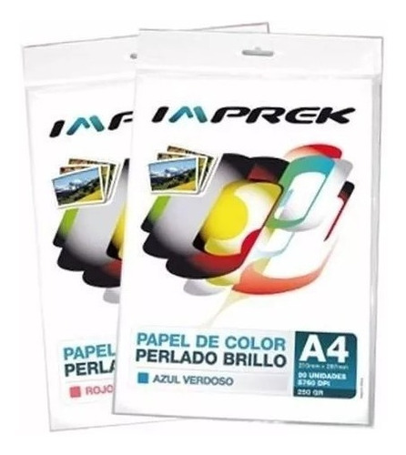 Papel Perlado Color Azul Verdoso 250gr X 20 Hojas Premium!