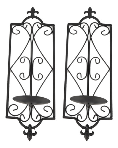 Candelabro De Pared Elegante, 2 Unidades