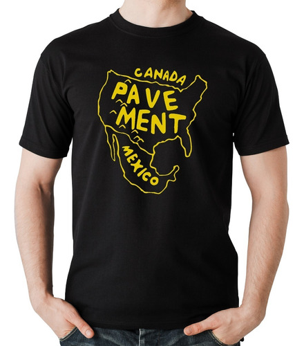 Camiseta Preta Banda Pavement 
