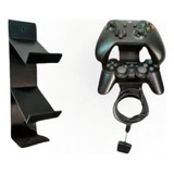 Suporte Parede Para Controles E Headset - Xbox, Ps3, Ps4