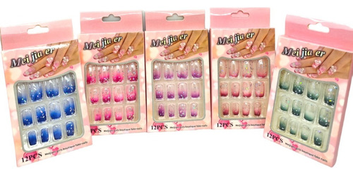 Uñas Nails Instantaneas Press On Postizas Colores X 1