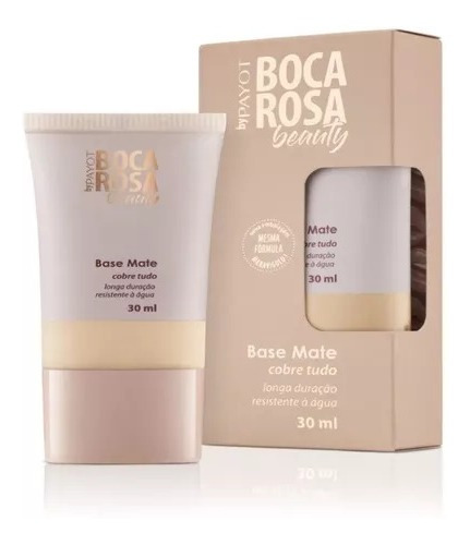 Base Mate Cobre Tudo Boca Rosa Beauty By Payot Longa Duração