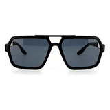 Gafas De Sol Prada Sps01x Dg0-02g 59 Para Hombre, Montura Polarizada, Color Negro, Lente, Color Gris, Negro, Diseño Rectangular, Vástago, Color Negro