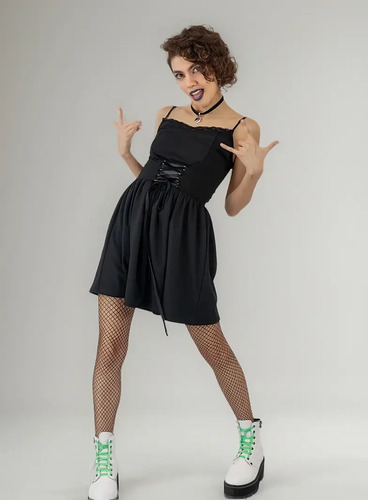 Vestido De Tirantes Con Cintas En La Cintura Toxic