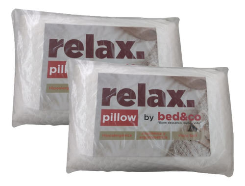 Pack X2 Almohada Inteligente Viscoelastica 58x37+ Envio