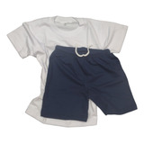 Conjunto Escolar De Short Rustico Y Remera Somos Fabricantes