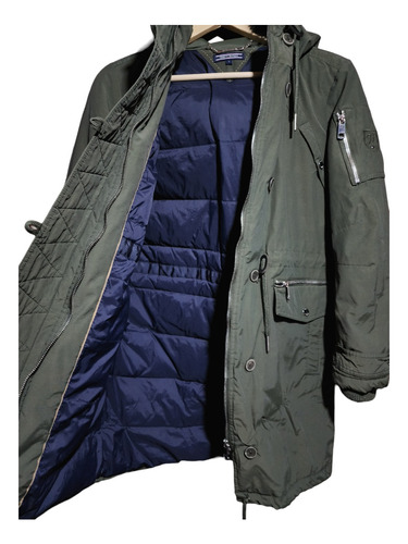 Parka Tommy Hilfiger Verde Militar De Hombre