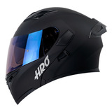 Casco Hro 3400 Evo Solid Negro Abatible De Moto Dot