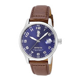 Invicta 15254 I-force Para Hombre, Esfera Azul, Piel Marrón