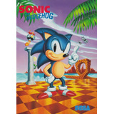 Adesivo Retrô Classic Game - Sonic Hedgehog - 33 Cm X 48 Cm