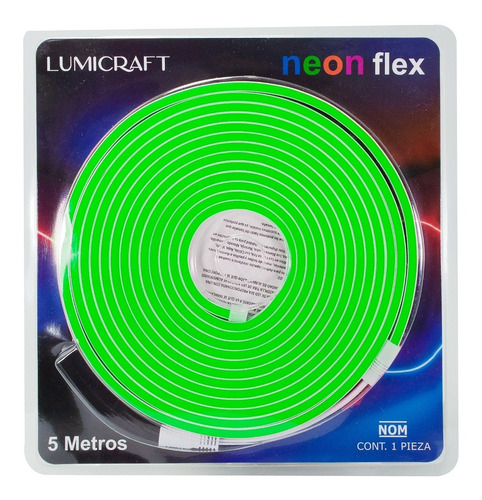 Manguera Lumicraft Led Neon 6w 5mts Verde (c/fuente 49480) 