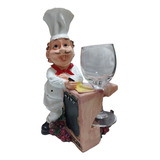 Figura Cocinero Resina Adorno Decorativo 