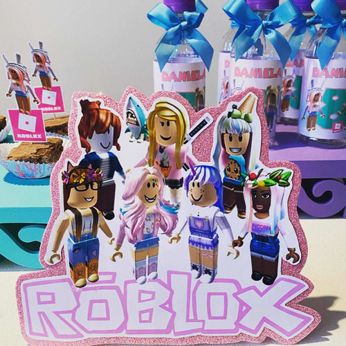 Kit Decoración Roblox Fiesta Infantil Roblox Para Niña