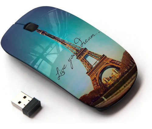 Graphic4you Live Your Dreams París Torre Eiffel Mouse Inalám