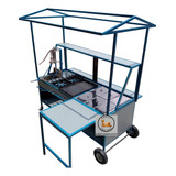 Carrito De Comida Con 2 Estufas, Plancha, Baño María, P543