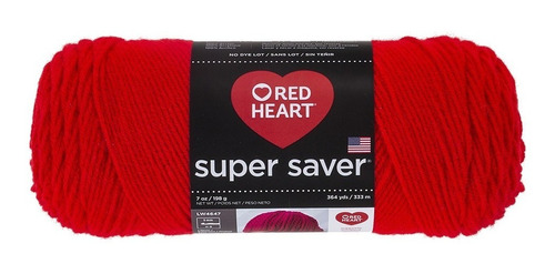 Estambre Acrílico Liso Super Saver Red Heart Coats 