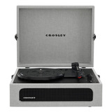Crosley Cr8017b-gy Voyager Vintage Portable Vinyl Playtable 