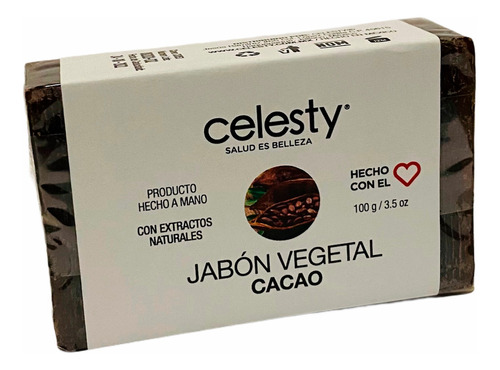 Kit 20 Pzs Jabón Vegetal Cacao 100g Glicerina