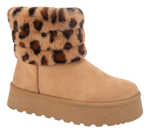 Bota Ug Peluche Print Pink By Price Shoes 5392 Camel Mujer | Envío gratis