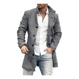 Gabardina Masculina Chaqueta Garganta Alto