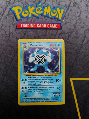 Poliwrath Base Set 13/102 1999 Carta Holo Pokemon Tcg