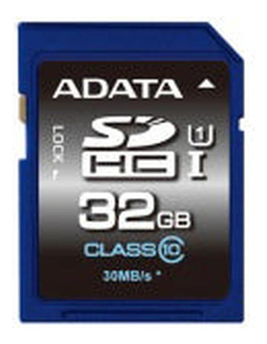 Memoria Sd (sdhc) 32gb Adata Clase 10 (v10), Velocidad Hasta