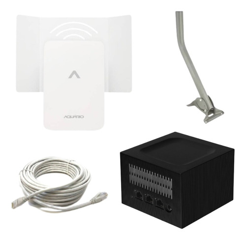 Router 4g Exterior Cp4000+ Modem Ap Wifi +cable 5m + Mástil