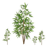 Planta Artificial Árvore Bambu Bamboo Real Toque 1,20 M 