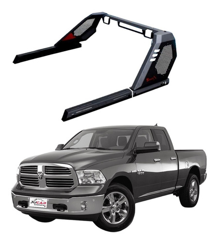 Roll Bar Bronx Fb C/pasamanos Sin Faros Dodge Ram 2019-2021