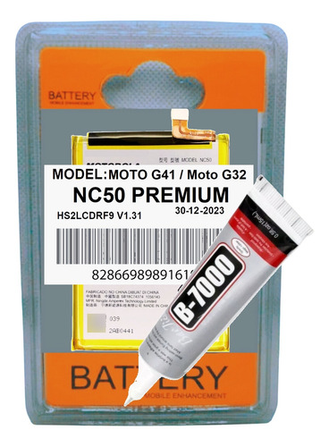 Battria Nc50 Para Moto G41 Xt2167 / Moto G32 Xt2235 + Cola!