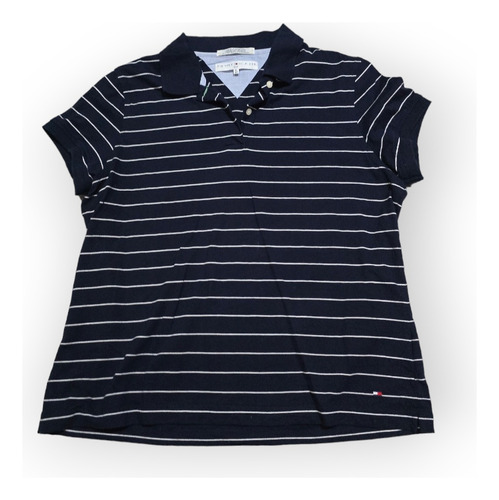 Playera Tommy Hilfiger Golf De Mujer Extra Grande Azul Marin