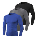 Camiseta Quick Tops Dry Compression Workout, Camisas Largas