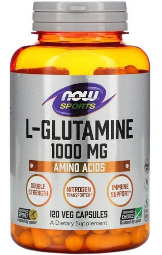 Now Foods L-glutamina Doble Fuerza 1,000 Mg 120 Caps Sfn