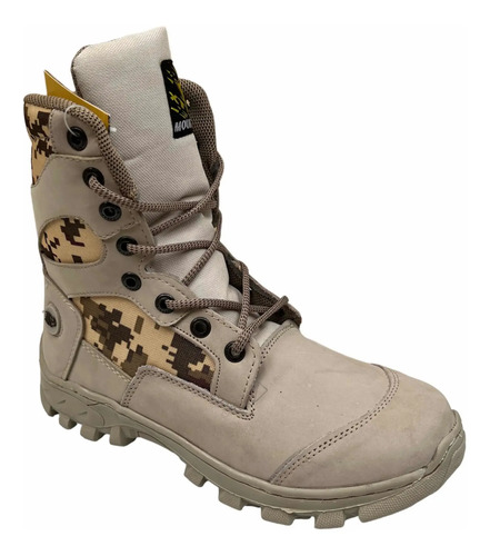 Bota Táctica Hueso\u002Fpixel Alta Trabajo, Montaña, Suela Cosida | Envío gratis