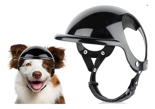 Capacete Pet Cão Ajustável Orelhas Livres Tamanho G