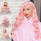 Karissa Hair Pelucas Delanteras De Encaje Rosa Para Mujeres 