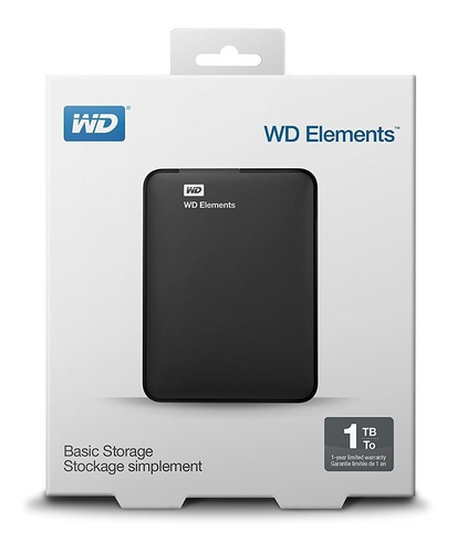 Disco Externo 1tb Western Digital Elements Usb 3.0 Wd