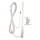 Antena Vhf Marítima 1,2m De Fibra De Vidro C/ Base Nylon