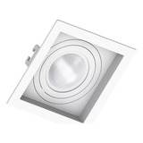 Kit 2 Embutido Par20 Quadrado Recuado + Lampada Led 4,8w E27 Cor Branco Cor Da Luz Branco Neutro 110v/220v