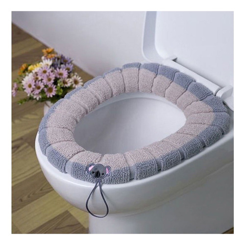 4 Piezas Cubre Asiento Funda Lavable Cálida Inodoro Taza Wc