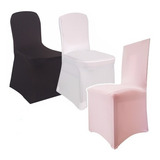 10 Unidades Funda Cubre De Silla Evento Negro Rosado