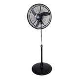 Ventilador De Pie Indelplas Ivp24 Turbo Negro Con 3 Palas, 24  De Diámetro